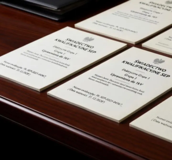 Certyfikaty i uprawnienia elektryczne firmy HAL-WEK