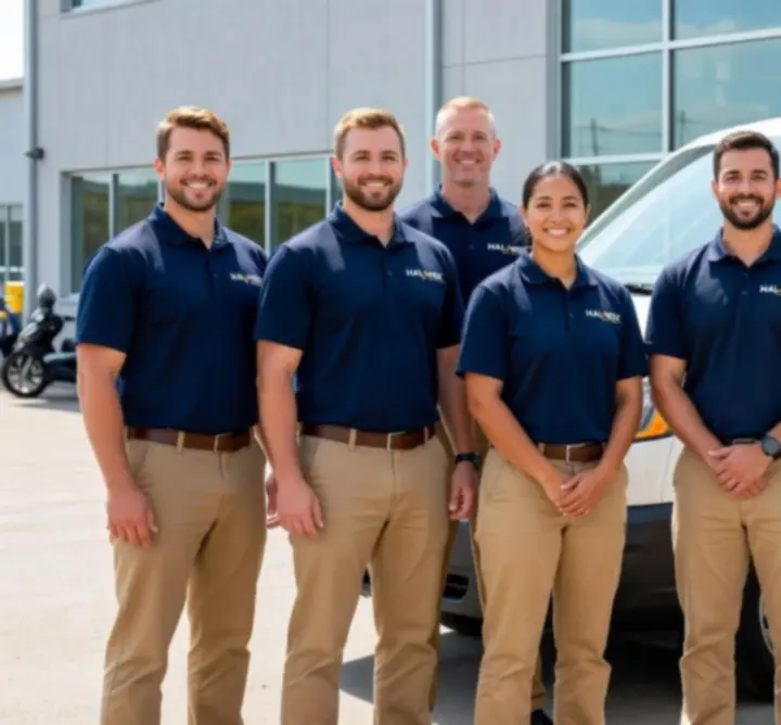 Zespół elektryków firmy HAL-WEK